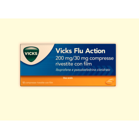 VICKS FLU ACTION 200 MG/30 MG COMPRESSE RIVESTITE CON FILM