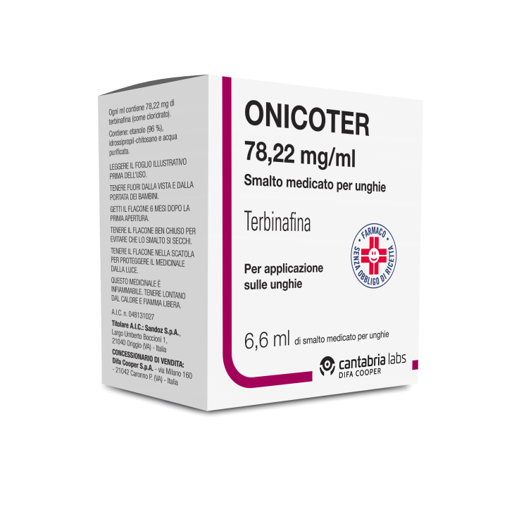 ONICOTER 78,22 MG/ML SMALTO MEDICATO PER UNGHIE