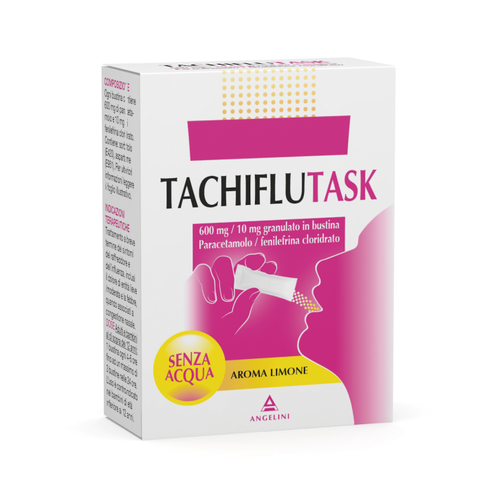 TACHIFLUTASK 600 MG/10 MG GRANULATO IN BUSTINA PARACETAMOLO/FENILEFRINA CLORIDRATO