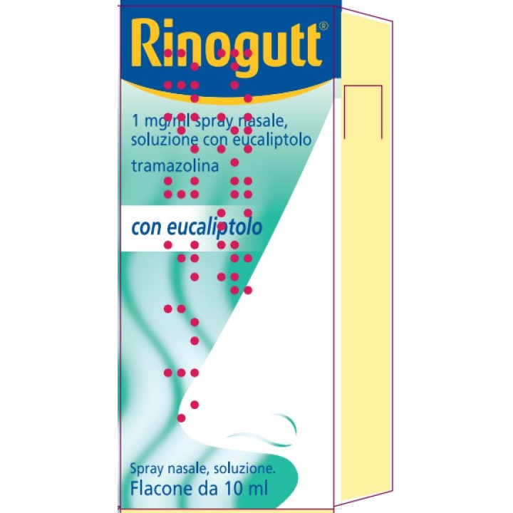 RINOGUTT 1 MG/ML SPRAY NASALE, SOLUZIONE CON EUCALIPTOLO FLACONE DA 10 ML