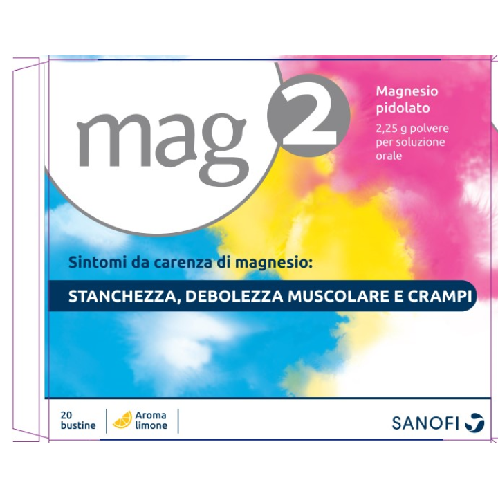 Mag2 magnesio polvere per soluzione orale - 20 bustine