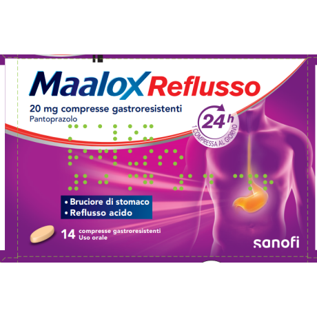 MAALOX REFLUSSO 20 MG COMPRESSE GASTRORESISTENTI