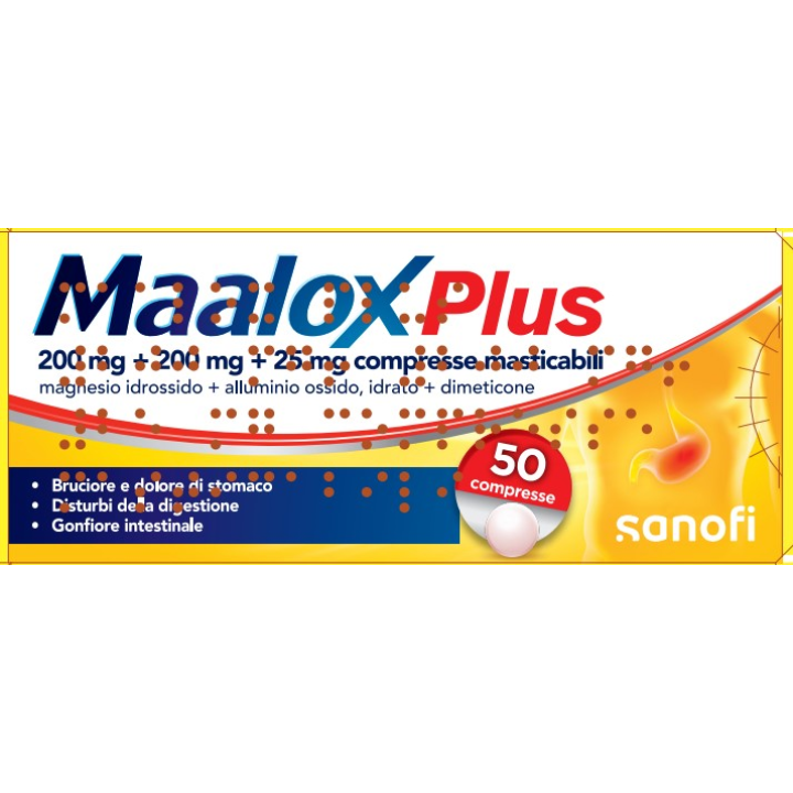 MAALOX PLUS 50 COMPRESSE