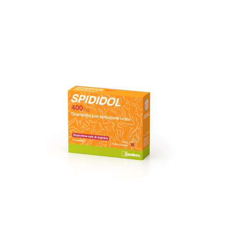 SPIDIDOL SOLUZIONE ORALE GRANULATO 12 BUSTINE COLA-LIMONE 400MG