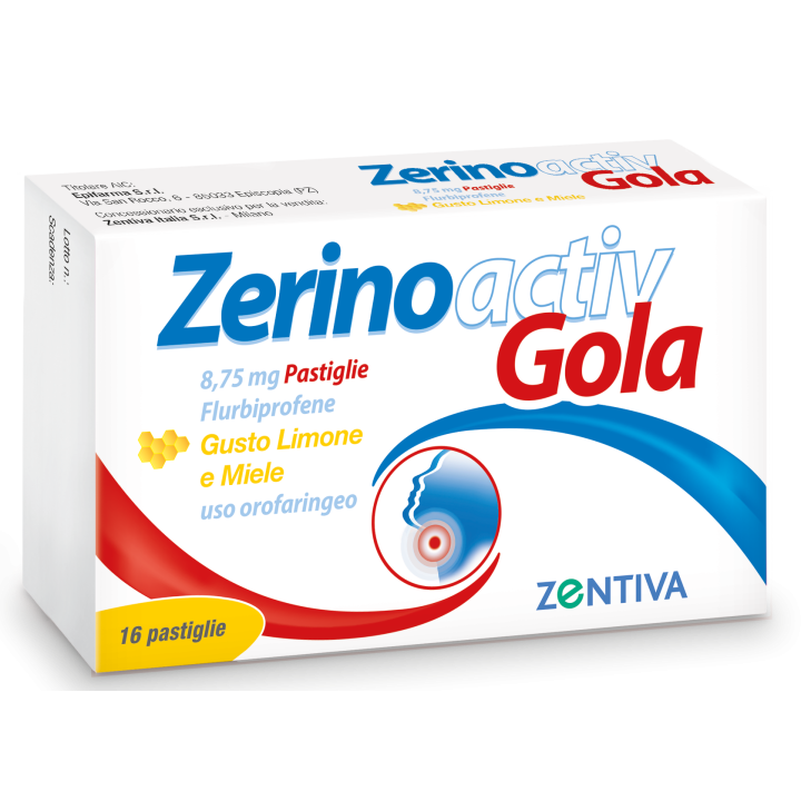 ZERINOACTIV LA 16 PASTIGLIE 8,75MG LIMONE MIELE