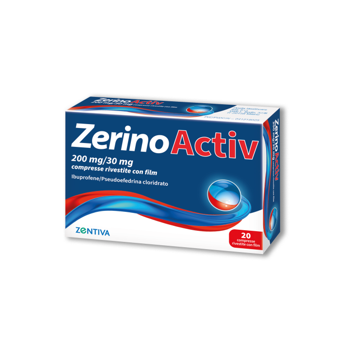 ZERINOACTIV 200 MG/30 MG COMPRESSE RIVESTITE CON FILM