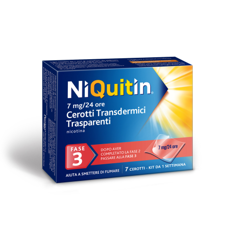 NIQUITIN*7 cerotti transd 7 mg/die