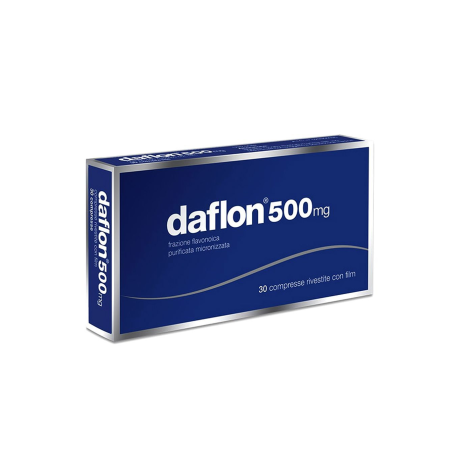 Daflon 500mg per il trattamento della fragilità capillare ed insufficienza venosa - 30 compresse rivestite