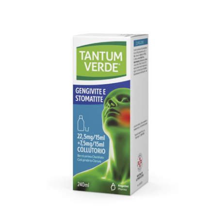 TANTUM VERDE BOCCA 22,5MG/15 ML + 7,5MG/15 ML COLLUTORIO