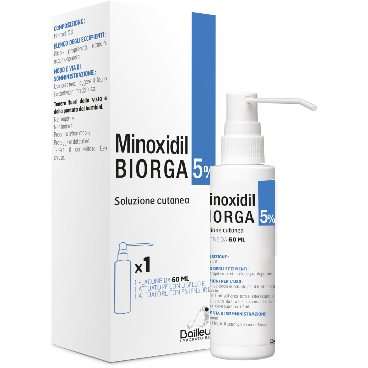 MINOXIDIL BIORGA 5% SOLUZIONE CUTANEA