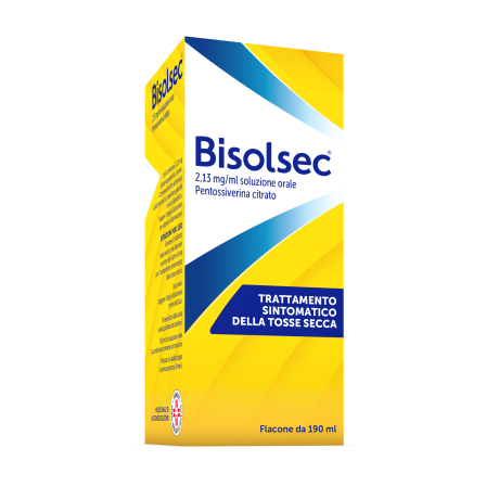 Bisolsec sciroppo 190 ml 2,13 mg/ml flacone