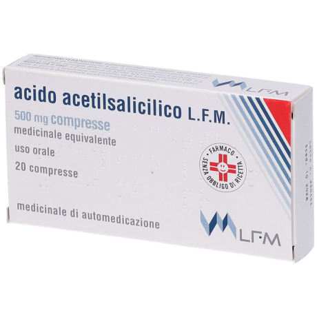 ACIDO ACETILSALIC LFM 20CPR500
