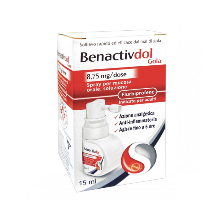 BENACTIVDOLMED 8,75 MG/DOSE SPRAY PER MUCOSA ORALE, SOLUZIONE