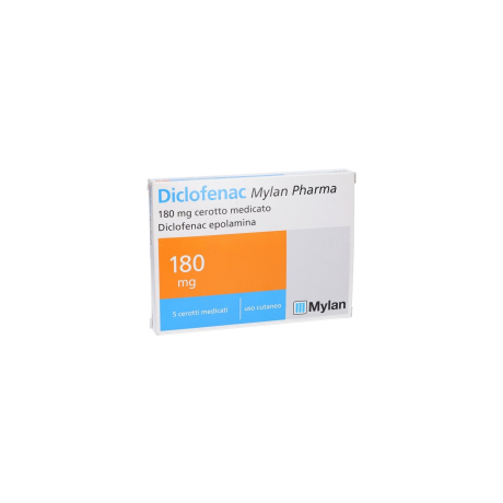 DICLOFENAC MYLAN PHARMA 180 MG CEROTTO MEDICATO