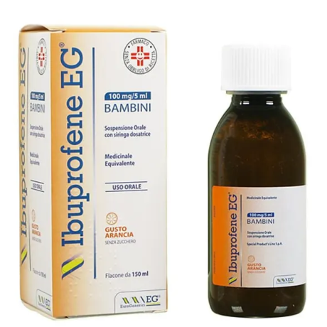 IBUPROFENE EG BAMBINI 100MG/5ML SOSPENSIONE ORALE