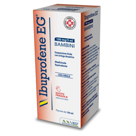 IBUPROFENE EG BAMBINI 100MG/5ML SOSPENSIONE ORALE