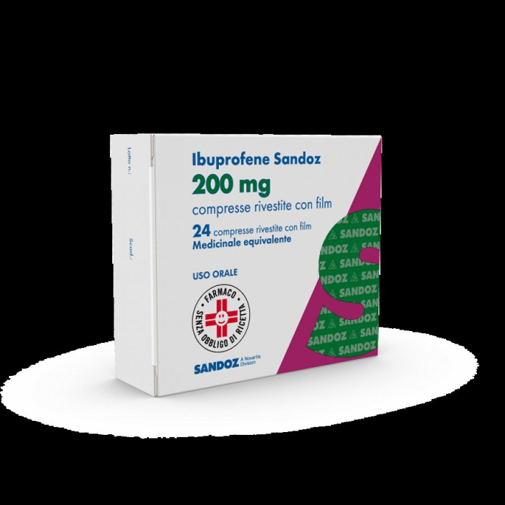 IBUPROFENE SANDOZ 200 MG COMPRESSE RIVESTITE CON FILM