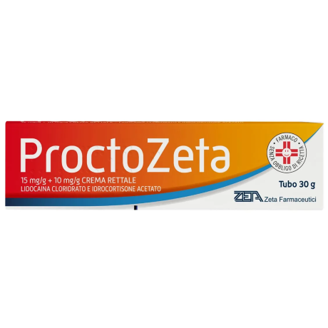 LIDOCAINA CLORIDRATO E IDROCORTISONE ACETATO ZETA 15 MG/G + 10 MG/G CREMA RETTALE