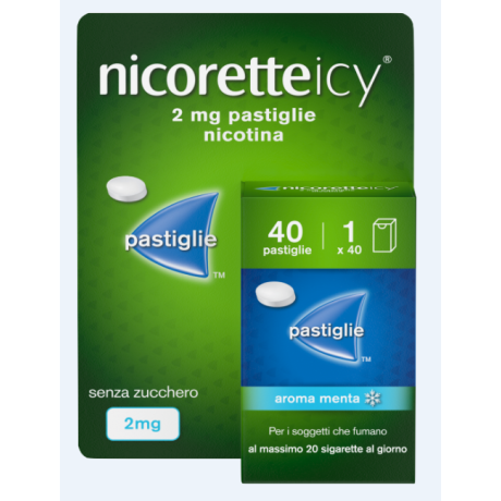 NICORETTEICY*40 pastiglie 2 mg