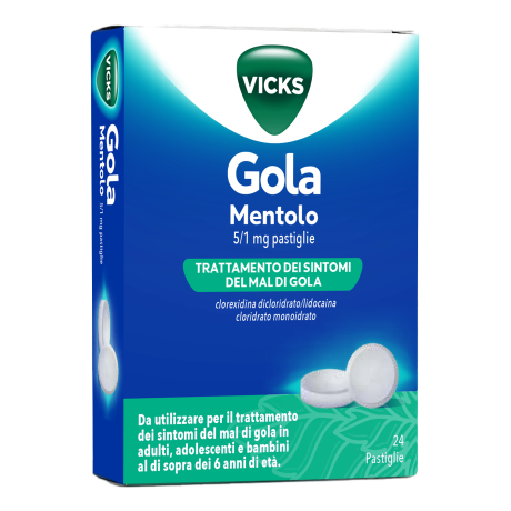 VICKS GOLA 24PAST 5+1MG MENTOL
