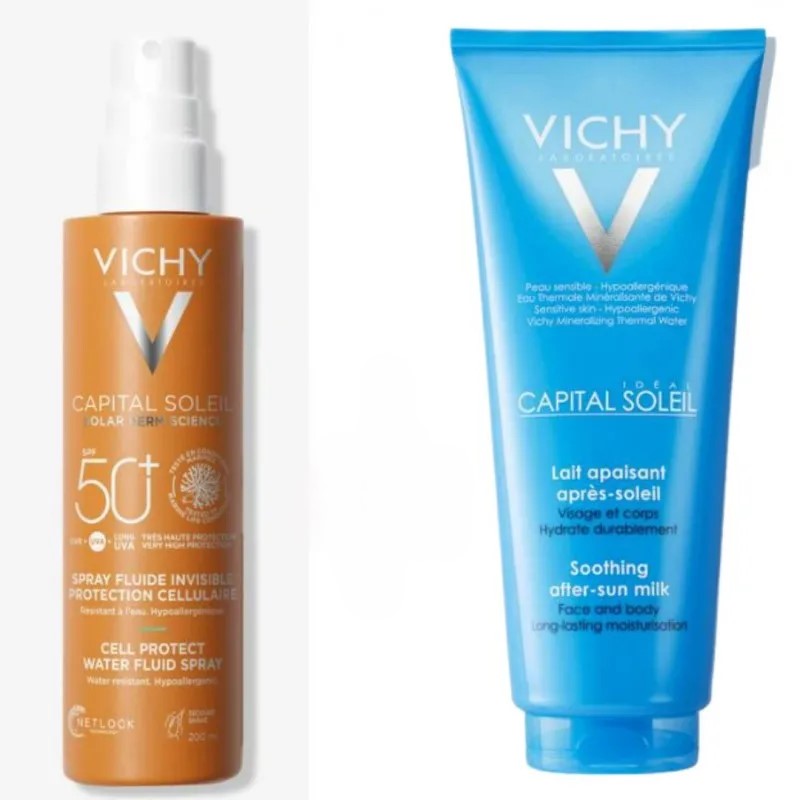 Vichy Capital Soleil Cell Protect SPF50+ 200ml + Doposole 100ml
