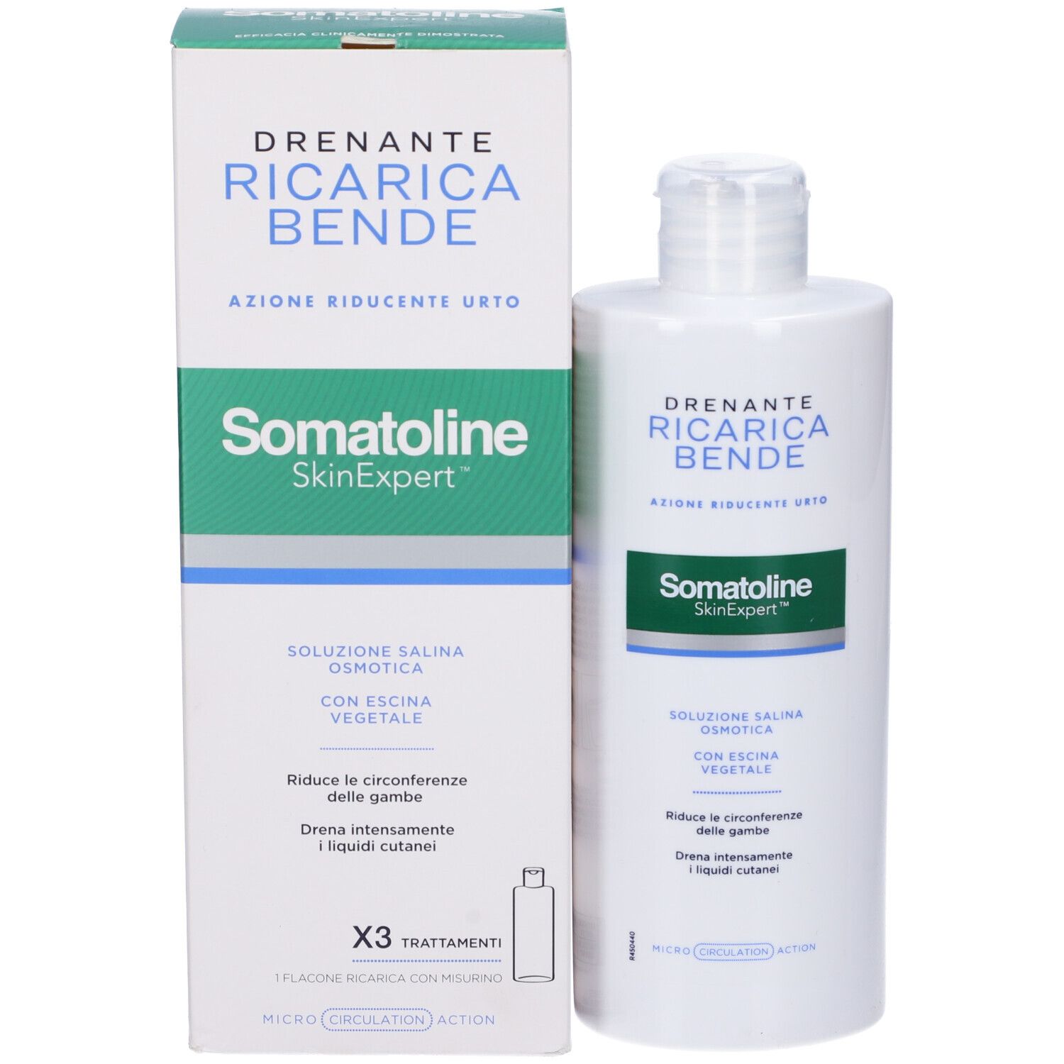 SOMATOLINE SKIN EXPERT BENDE SNELLENTI DRENANTI KIT RICARICA 400 ML