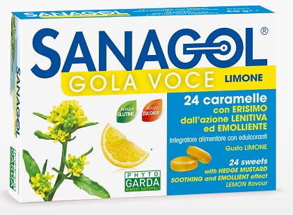 SANAL LA VOCE SENZA ZUCCHERO LIMONE 24 CARAMELLE