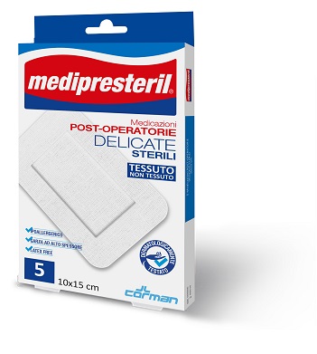 MEDICAZIONE MEDIPRESTERIL POST OPERATORIA DELICATA 10X15 4 PEZZI