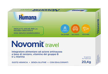 NOVOMIT TRAVEL 12 MME DA MASTICARE GUSTO ARANCIA