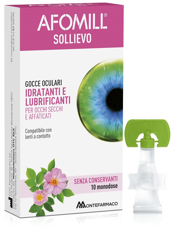 Afomill sollievo cce oculari occhi - 10 fiale da 0,5 Ml
