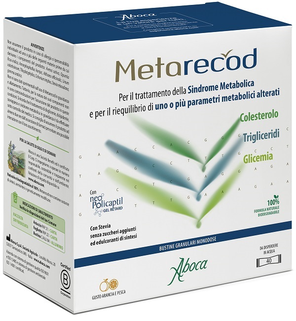 Aboca Metarecod 40 Bustine Granulari Monodose