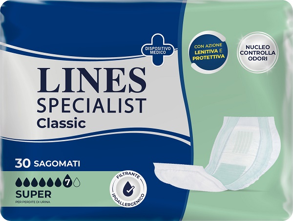 PANNOLONE LINES SPECIALIST CLASSIC SAMATO SUPER 30 PEZZI