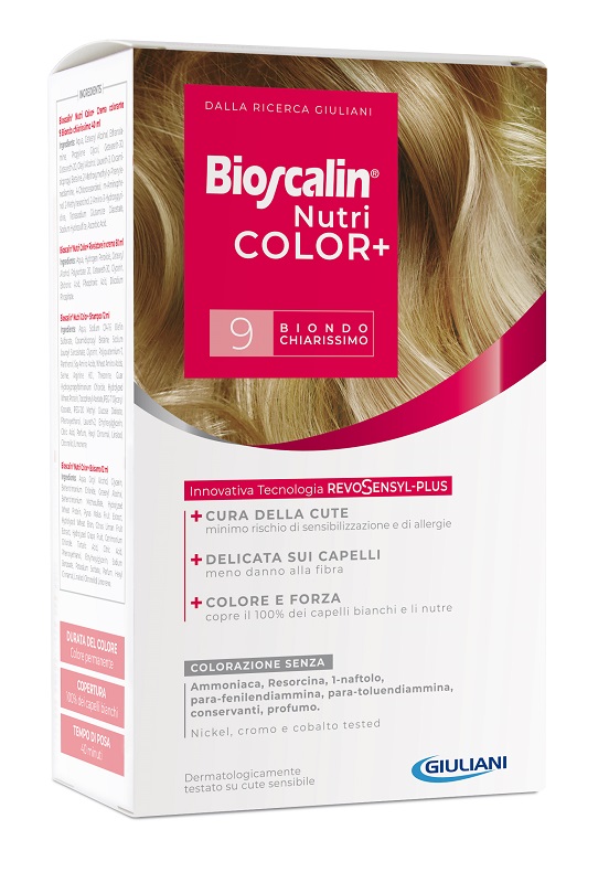Bioscalin NutriCOLOR+ 9 Biondo Chiarissimo Kit Colorazione