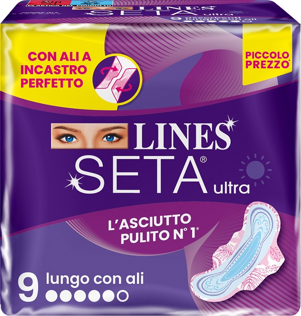 LINES SETA ULTRA ASSORBENTI LUN ALI DWCT 9 PEZZI