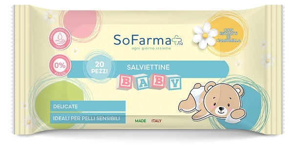 SALVIETTINE CAMOM BABY 20PZ SF+