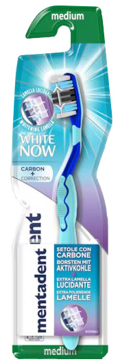 MENTADENT SPAZZOLINO WHITE NOW CARBO