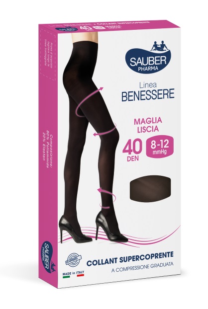 COLLANT SUPERCOPRENTE SAUBER 8-12MMHG 60 DENARI NERO 3