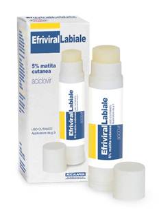 EFRIVIRALLABIALE 5% MATITA CUTANEA