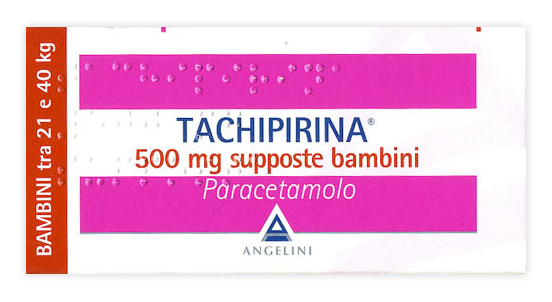 TACHIPIRINA 500mg SUPPOSTE PER BAMBINI