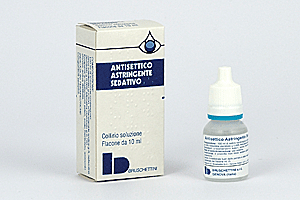 Antisettico Astringente sedativo collirio, soluzione