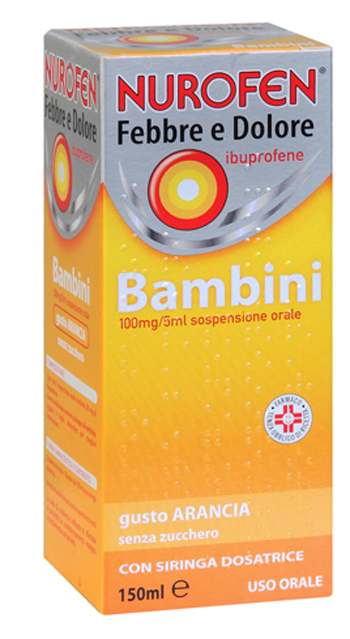 NUROFEN FEBBRE E DOLORE BAMBINI 100MG/5ML SOSPENSIONE ORALE