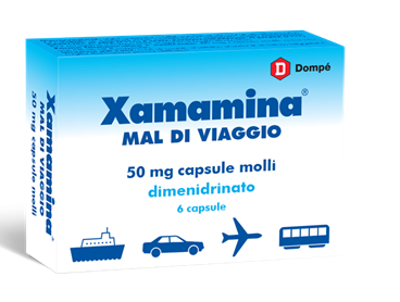 XAMAMINA MAL DI VIAGGIO 6 CAPSULE MOLLI 50MG